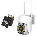 Camera Supraveghere WI-FI | Vedere Nocturnă Color, Senzor Miscare, PTZ, Control FFvideo, Card 32GB