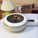 Tigaie si Oala Portabila Electrica Pentru Gatit Fara Aragaz, 2-în-1, cu capac transparent, 26 cm