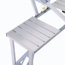 Set masa camping pliabila cu 4 scaune din aluminiu - Portabila tip geanta