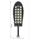 Lampa Solara LED COB cu Senzor Miscare si Telecomanda - 20 LED-uri Ultra-Luminoase IP65