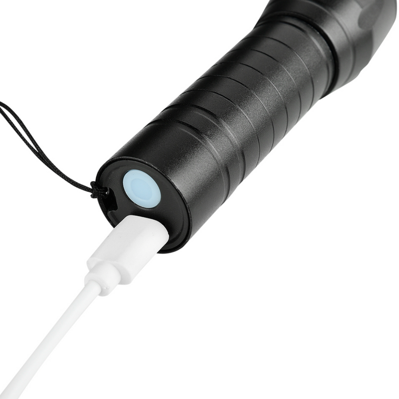 Lanterna tactica cu Zoom, rezistenta la apa, 3 moduri iluminare
