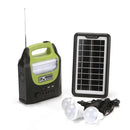 Kit Solar Portabil GD-8071 cu 3 Becuri LED, Incarcare Telefon, Radio FM, Bluetooth si MP3