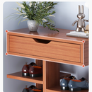Pantofar cu 7 Etaje din PAL - Organizator Pantofi Elegant, Culoare Lemn Inchis