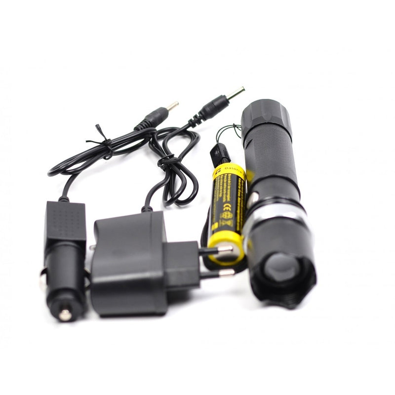 Lanterna Multifunctionala Swat | 18000 Lumeni, Functie SOS, Zoom Reglabil, Baterie Reincarcabila