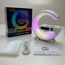Statie incarcare wireless 3 in 1 cu lampa RGB si boxa bluetooth, control aplicatie