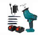 Fierastrau Alternativ cu Acumulator 48V - Set Profesional cu 2 Baterii, Panze Incluse pentru Lemn si Metal
