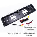 Camera Marsarier Auto cu Infrarosu si Suport Placuta Numar - Unghi 170° si Vizibilitate Nocturna
