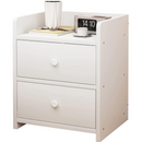 Noptiera Alba Moderna cu 2 Sertare Spatioase din PAL - Design Elegant Dormitor