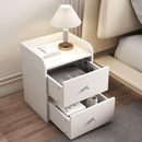 Noptiera Alba Moderna cu 2 Sertare Spatioase din PAL - Design Elegant Dormitor