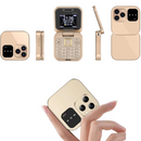Telefon Flip i16Pro Mini - Dual SIM, Ecran HD, Bluetooth, Radio FM - Design Compact si Rezistent