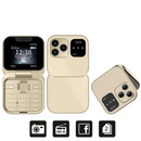 Telefon Flip i16Pro Mini - Dual SIM, Ecran HD, Bluetooth, Radio FM - Design Compact si Rezistent