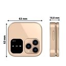 Telefon Flip i16Pro Mini - Dual SIM, Ecran HD, Bluetooth, Radio FM - Design Compact si Rezistent