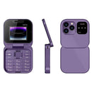 Telefon Flip i16Pro Mini - Dual SIM, Ecran HD, Bluetooth, Radio FM - Design Compact si Rezistent