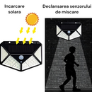 Lampa Solara cu 100 LED-uri si Senzor de Miscare - 600 Lumeni