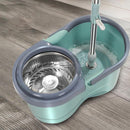 Mop Rotativ cu Galeata 8L si Sistem de Stoarcere - Set Complet cu 2 Rezerve Microfibra