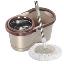 Mop Rotativ cu Galeata 8L si Sistem de Stoarcere - Set Complet cu 2 Rezerve Microfibra