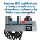 Set De Duș Smart | Afișaj LED + Control Termostatic | 4 Moduri De Pulverizare | Tehnologie Cu Aer