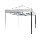 Cort Pavilion ALB pliabil, 3x3 m, cadru metalic