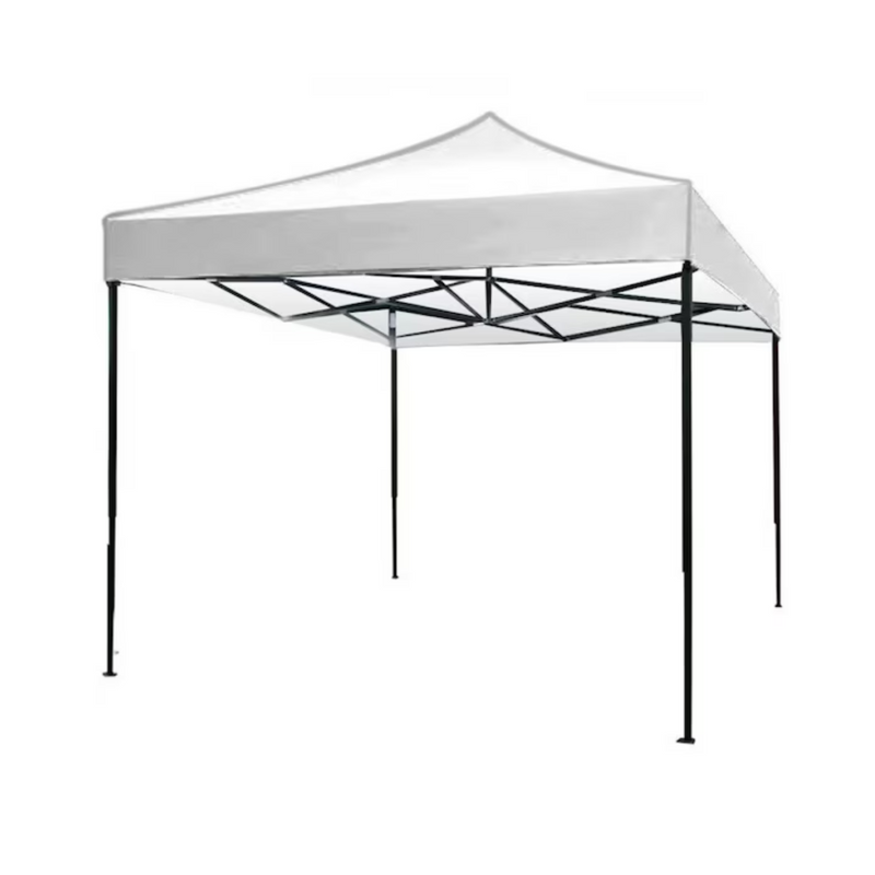 Cort Pavilion ALB pliabil, 3x3 m, cadru metalic