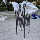 Cort Pavilion ALB pliabil, 3x3 m, cadru metalic