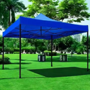 Pavilion Pliabil 3x3m cu Cadru Metalic - Cort Gradina Albastru Rezistent