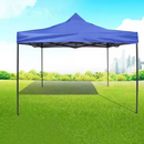 Pavilion Pliabil 3x3m cu Cadru Metalic - Cort Gradina Albastru Rezistent