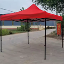 Pavilion Pliabil 3x3m Rosu - Cort Gradina cu Cadru Metalic Rezistent