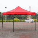 Pavilion Pliabil 3x3m Rosu - Cort Gradina cu Cadru Metalic Rezistent