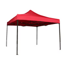 Pavilion Pliabil 3x3m Rosu - Cort Gradina cu Cadru Metalic Rezistent