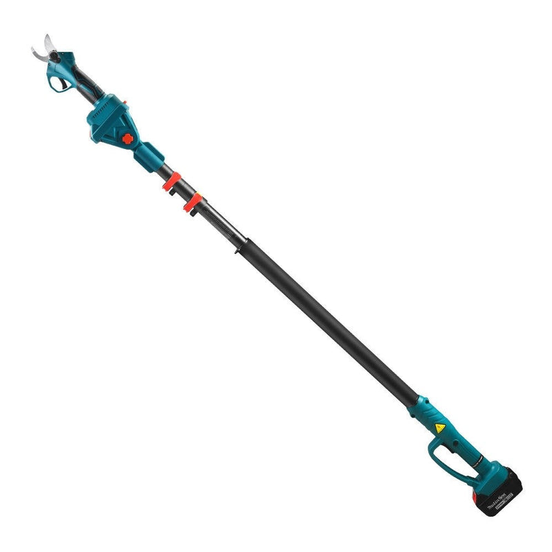 Set Foarfeca De Gradina + Mini Drujba 6 Inch | 2 Acumulatori 48V, Brat Telescopic 2.13m, Unghi Reglabil