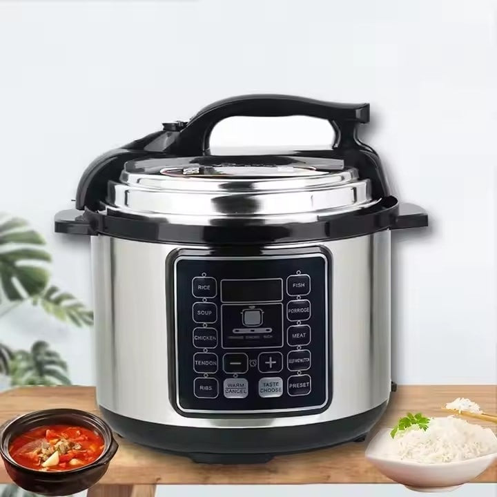 Oala sub Presiune Electrica Multifunctionala 14 în 1 Gatire Rapida, Sanatoasa si Eficienta, 6L, Display LED