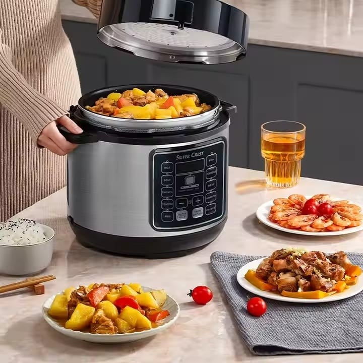 Oala sub Presiune Electrica Multifunctionala 14 în 1 Gatire Rapida, Sanatoasa si Eficienta, 6L, Display LED
