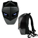 Rucsac Moto Impermeabil cu LED si Design Carbon - Compartiment Laptop, Carcasa Rigida
