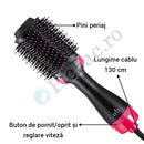 Perie Electrica pentru Volum cu Aer Cald - Styling Profesional Acasa