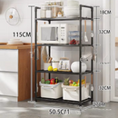 Etajera Bucatarie cu 4 Nivele pentru Microunde si Accesorii - Organizator Multifunctional 115cm