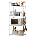 Etajera Bucatarie cu 4 Nivele pentru Microunde si Accesorii - Organizator Multifunctional 115cm