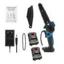 SET Foarfeca Electrica Gradina + Mini Drujba Electrica Portabila 6 inch cu  + 4 Acumulatori si 2 Lanturi 6 inch