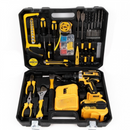 Kit Bormasina cu Percutie si 2 Acumulatori - Set Complet cu Statie Incarcare si Accesorii Premium