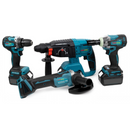 Trusa Scule WERSTIL cu Autofiletanta, Flex, Rotopercutor, Masina Cu Impact | 3 Acumulatori 48V 5AH