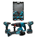 Trusa Scule WERSTIL cu Autofiletanta, Flex, Rotopercutor, Masina Cu Impact | 3 Acumulatori 48V 5AH