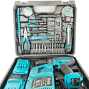 Bormasina WERSTIL 48V cu Percutie si Autofiletanta - Set Complet cu 2 Acumulatori 5Ah si 30 Accesorii