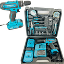 Bormasina WERSTIL 48V cu Percutie si Autofiletanta - Set Complet cu 2 Acumulatori 5Ah si 30 Accesorii