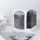Mini Aer Conditionat Portabil 4 in 1 - Ventilator, Umidificator, Purificator cu LED, USB, Ultra Silentios