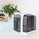 Mini Aer Conditionat Portabil 4 in 1 - Ventilator, Umidificator, Purificator cu LED, USB, Ultra Silentios