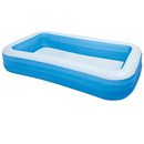 Piscina Gonflabila 3 Inele 180cm - Albastra, Rezistenta PVC, Pentru Intreaga Familie