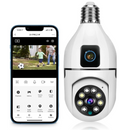 Camera Supraveghere WiFi E27 360° Ultra HD 2MP + Card 32GB - Audio Bidirectional si Viziune Nocturna