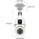 Camera Supraveghere WiFi E27 360° Ultra HD 2MP + Card 32GB - Audio Bidirectional si Viziune Nocturna