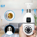 Camera Supraveghere WiFi E27 360° Ultra HD 2MP + Card 32GB - Audio Bidirectional si Viziune Nocturna