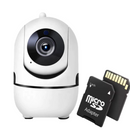 Pachet Camera Supraveghere Inteligenta WiFi HD720p + Card Memorie 32GB - Audio Bidirectional, Viziune Nocturna