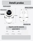 Pachet Camera Supraveghere Inteligenta WiFi HD720p + Card Memorie 32GB - Audio Bidirectional, Viziune Nocturna